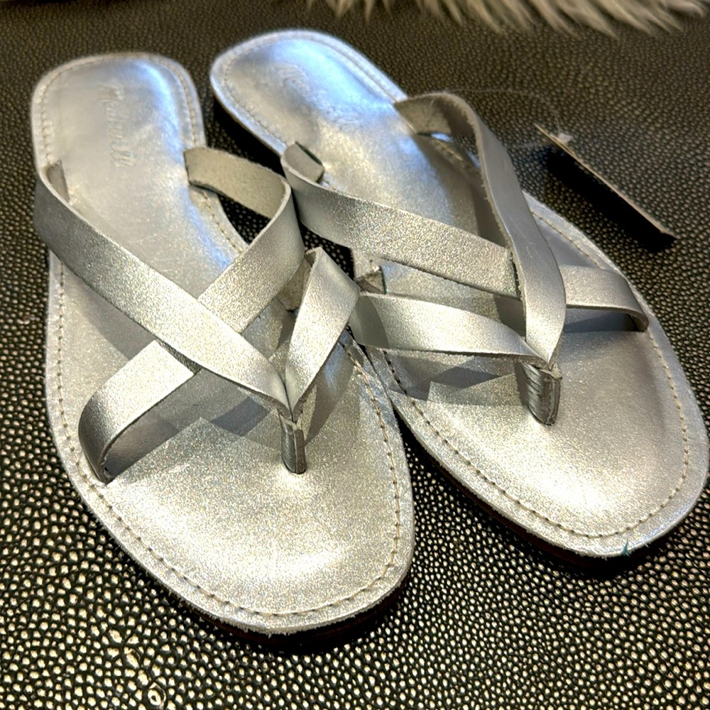 Madewell - Silver Leather Sandals